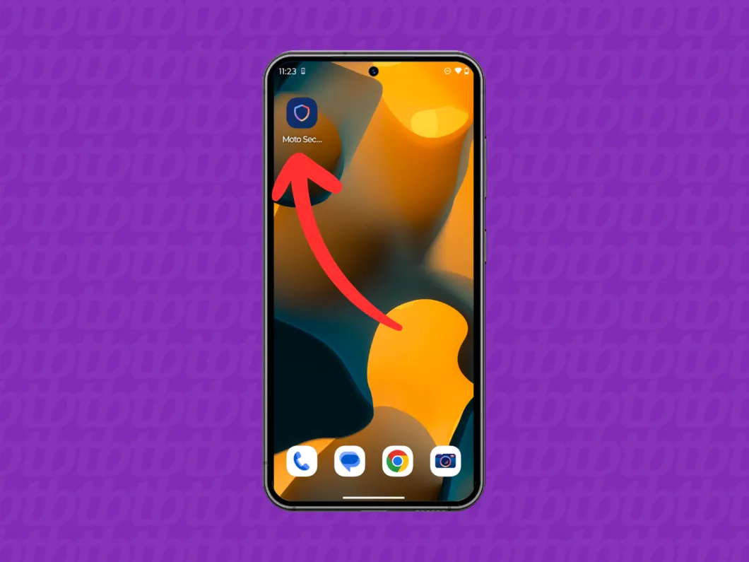 Ilustração técnica do artigo sobre Como colocar senha nos aplicativos do celular Motorola: Guia Completo