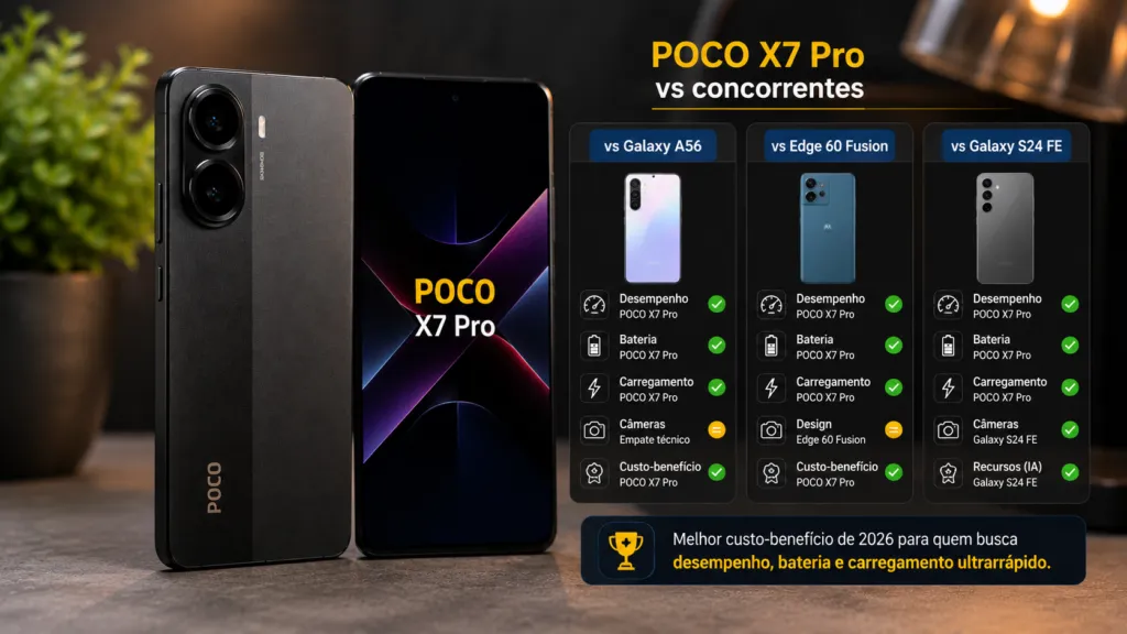 Ilustração técnica do artigo sobre Review Poco X7 Pro: O Monstro do Custo-Benefício com Dimensity 8400-Ultra e 6.000 mAh Vale a Pena em 2026? [Análise Sincera]