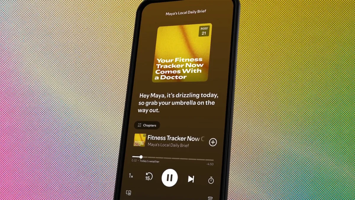 Ilustração técnica do artigo sobre Spotify Revela Podcasts Pessoais Gerados por IA e o Novo Aplicativo Studio: O Futuro do Áudio Sintético